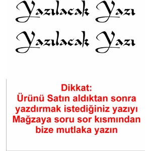 Sticker Usta Kişiye Özel Yazı 2 Adet Isim Soyisim Sticker 02105