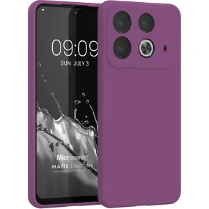 Matte Silicone Infinix Note 40 4g Kılıf Mor