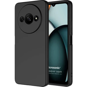 Xiaomi Redmi A3 Kılıf Groovy Soft Siyah