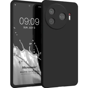 Matte Silicone Tecno Camon 30 Pro 5g Kılıf Siyah