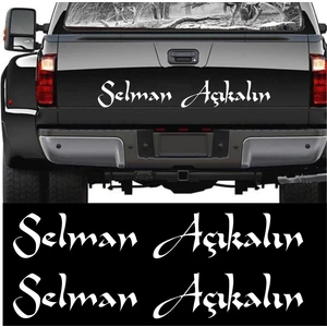 Sticker Usta Kişiye Özel Yazı 2 Adet Isim Soyisim Sticker 02105