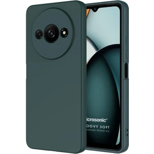 Xiaomi Redmi A3 Kılıf Groovy Soft Koyu Yeşil