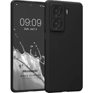 Matte Silicone Casper Via X40 Kılıf Siyah