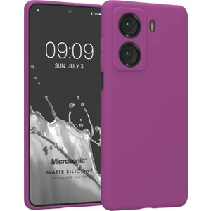 Matte Silicone Casper Via X40 Kılıf Mor