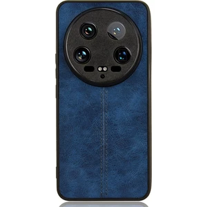 Xiaomi 14 Ultra Sığır Derisi Doku Dikiş Hattı Darbeye Dayanıklı Arka Kılıf (Yurt Dışından)