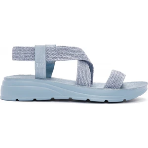 Kadın Mavi Hasır Sandalet 24SFE4648M7