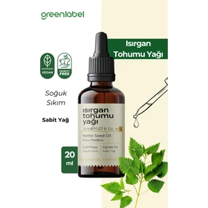Green Label Isırgan Tohumu Yağı Soğuk Sıkım %100 Doğal Ve Saf 20ml