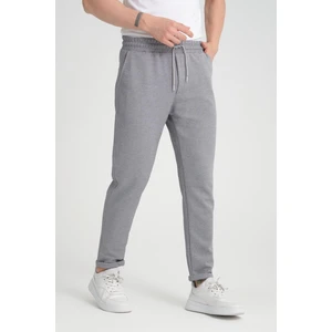 Premium Oxford Örme Duble Paça Erkek Pantolon- Gri
