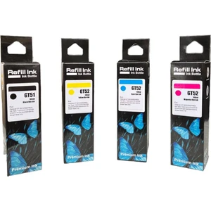Hp GT51XL - 52 GT5820/ GT5810/ 415/ 315/ Smart Tank 500-515-530 4 Renk Mürekkep Set