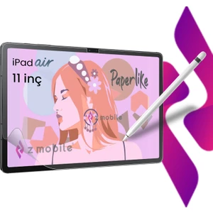 iPad Air 11" M2 2024 6. Nesil Uyumlu Paperlike Nano Kırılmaz Ekran Koruyucu Kağıt Hissi Paper Like