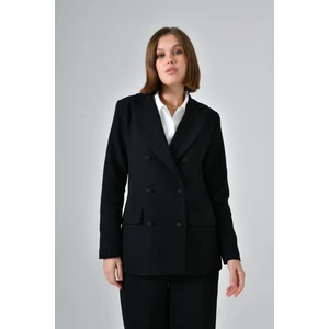 Siyah Cep Detaylı Business Blazer Ceket