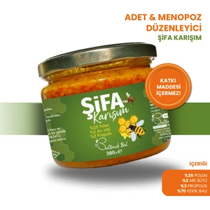 Şifa Karışımı Macun (Bal Polen Arısütü Propolis) Adet Düzensizliği