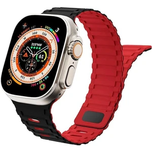 Apple Watch Uyumlu 42 44 45 49MM Uyumlu Mıknatıslı Ultra Sağlam Silikon Kordon