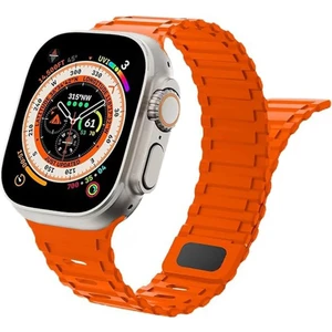 Apple Watch Uyumlu 42 44 45 49MM Uyumlu Mıknatıslı Ultra Sağlam Silikon Kordon