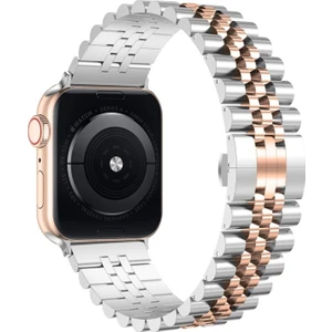 Apple Watch Uyumlu Ultra Se 38 40 41MM Kalite Kordon Bileklik Parlak Çelik Loop Kayış