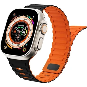 Apple Watch Uyumlu 42 44 45 49MM Uyumlu Mıknatıslı Ultra Sağlam Silikon Kordon
