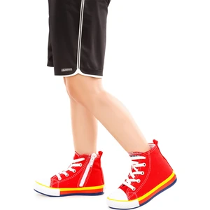 Kiko Kids Tinna Bağcıklı Erkek Çocuk Boğazlı Keten Spor Ayakkabı