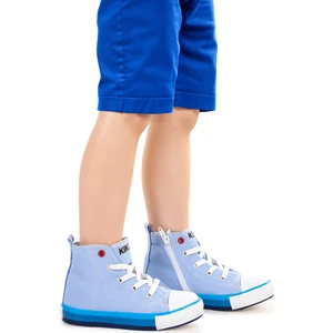 Kiko Kids Tinna Bağcıklı Erkek Çocuk Boğazlı Keten Spor Ayakkabı