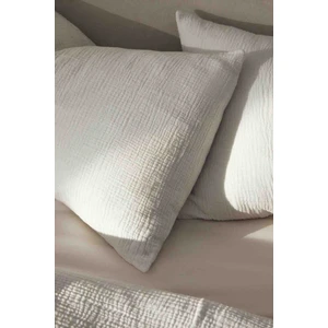Gine Teks 2 Adet Müslin 2 Kat Yastık Kılıfı Natural %100SAF Pamuk Hava Geçirgen 50X70