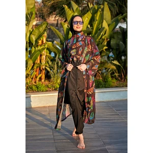 Remsa Mayo Remsa Tesettür Mayo Üzerine Tek Kaftan Kimono Pareo RP019 Funda