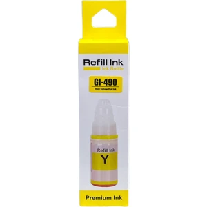 Canon GI-490 Sarı Renk Mürekkep Takımı -Canon G1400/G2400/G3400/G1410/G2410/G3410/G4400 Uyumlu P
