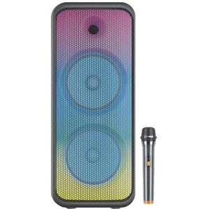 D30 Mikrofonlu Bluetooth Hoparlör IPX6 Suya Dayanıklı 20 W Güçte Siyah Renk