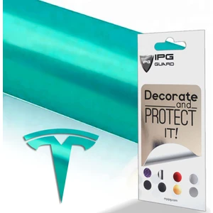 Ipg Tesla Model Y Özel Kesim Logo Seti - Direksiyon Ön Arka Jantlar ve Sensörler Için 8'lu Tesla Logo Sticker Seri