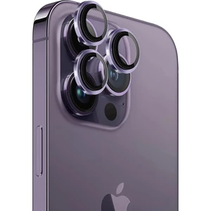 iPhone 14 Pro Kamera Lens Koruyucu ''Safir Cam & Kolay Kurulum'' (Derin Mor)
