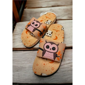 Baykuş Detaylı Kaymaz Plastik Havuz Deniz Banyo Balkon Teras Ev ve Sokak Terliği