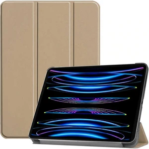 iPad Air 13 Inç M2 2024 Uyumlu Kılıf Kapaklı Standlı Arkası Sert Transparan Uyku Modlu