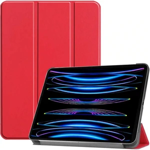 iPad Air 13 Inç M2 2024 Uyumlu Kılıf Kapaklı Standlı Arkası Sert Transparan Uyku Modlu