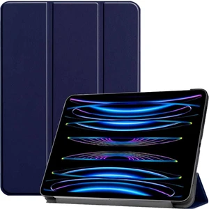 iPad Air 13 Inç M2 2024 Uyumlu Kılıf Kapaklı Standlı Arkası Sert Transparan Uyku Modlu