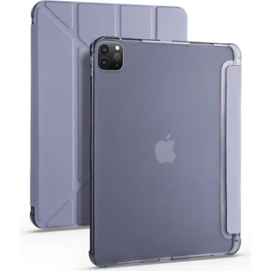 iPad Air 13 Inç M2 2024 Uyumlu Kılıf Standlı Kapaklı Kalem Bölmeli Silikon Kılıf