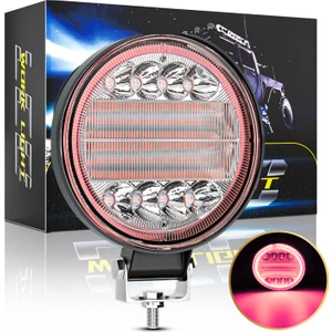 Off Road Gündüz ve Projektör Sis Farı Drl  Beyaz Yuvarlak 4 Inç 72 W  Oto Çalışma Lambası