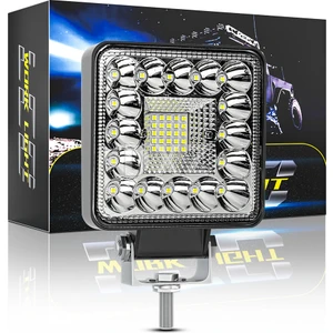 Off Road Beyaz Işık 12-24 Volt Projektör Sis Farı 41 LED 123 Watt  Oto Çalışma Lambası