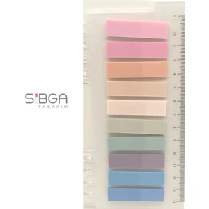 Sibga Tasarım Şeffaf Renkli Postit Post-It Post It. Kitap Ayracı Ayraç Postit Sticker Not Kağıdı 200 Yaprak
