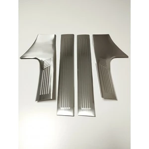 Ebal Oto Peugeot 408 Krom Iç Kapı Eşiği 4 Parça 2022> Paslanmaz Çelik Taşlı