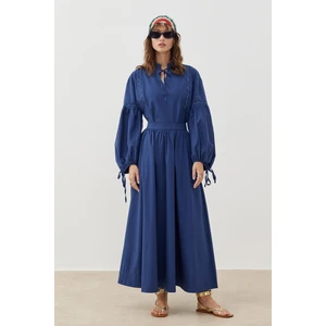 Tailor's Room Poplin Volume Etek - Indigo