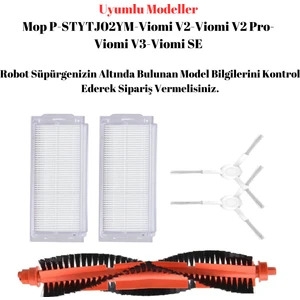 Viomi Se V2 V3 V2 Pro (V-RVCLM21B) / Vacuum Mop Pro (STYJ02YM) Uyumlu Yenileme Seti
