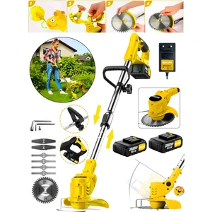Alman Trex 2 Akülü 3800 Vf 20 Ah Ot Çim Çalı Diken Biçme Tırpanı Teleskopik Uzatmalı