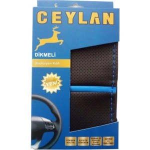 Özgüven Oto Giyim Oto Direksiyon Kılıfı Siyah-Mavi Yüzüklü