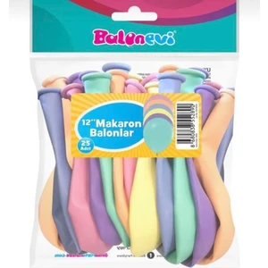 25'li Karışık Makaron Balon 12 Inç
