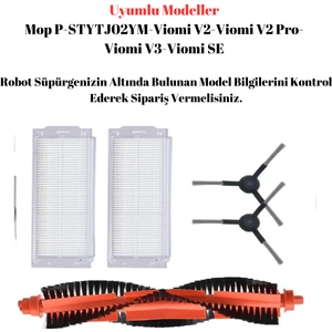 Viomi Se V2 V3 V2 Pro (V-RVCLM21B) / Vacuum Mop Pro (STYJ02YM) Uyumlu Yenileme Seti