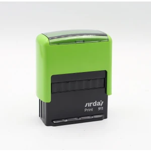 Vatan Promosyon Sırdaş 911 Isim Ünvan Kaşesi - Yeşil Gövde - Mavi Mürekkep - Yazı Dahildir