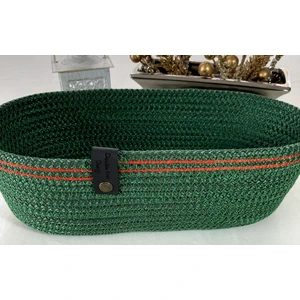 Double Knot Design Oval Ekmek Sepeti Organizer Tress Supla Amerikan Servis Tamamlayıcı Hediyelik