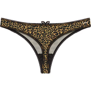 3'lü Paket Leopar Desenli Kadın G String Tanga