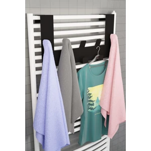 Siyah Havlupan Askısı Banyo Petek Askısı ve Havlu Askılığı, Banyo Peteği Askılığı MT104S