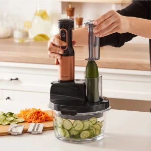 Turbo Doğrayıcı, Dilimleme Rondo, Blender 2500W Yüksek Güç 8 In 1 Mikser Seti & Mutfak Robotu