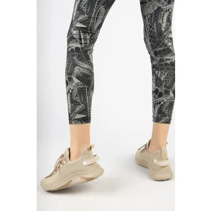 Çiğdem Kadın-Erkek Bez Triko Spor Ayakkabı   - Bej - 39