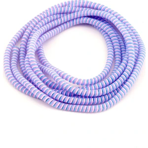 Spelt Kablo Kordon Koruyucu Spiral Sarma Kılıf Koruma Eflatun